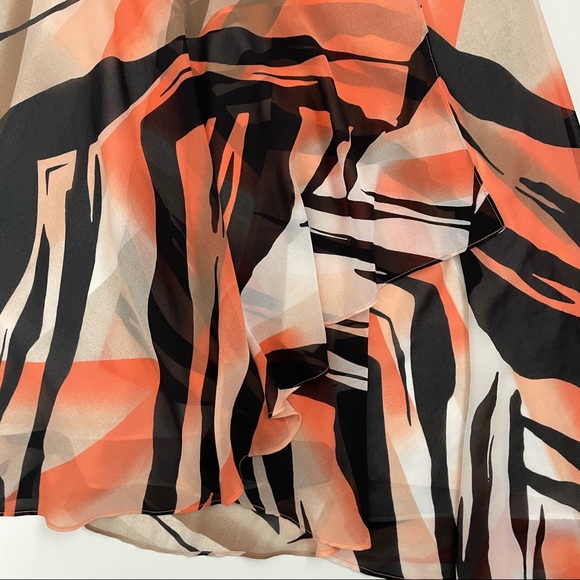 Le Chateau Chiffon Sleeveless Wrap Dress Medium - Picture 8 of 15